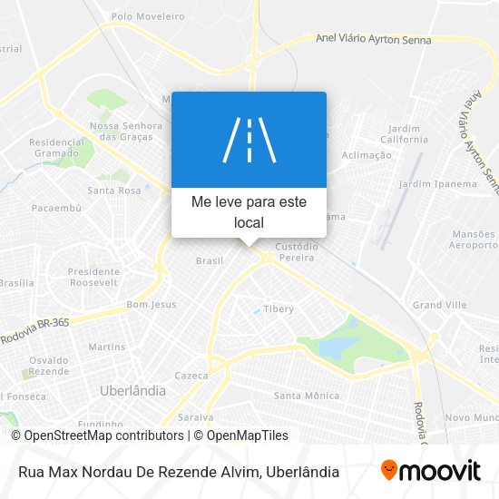 Rua Max Nordau De Rezende Alvim mapa