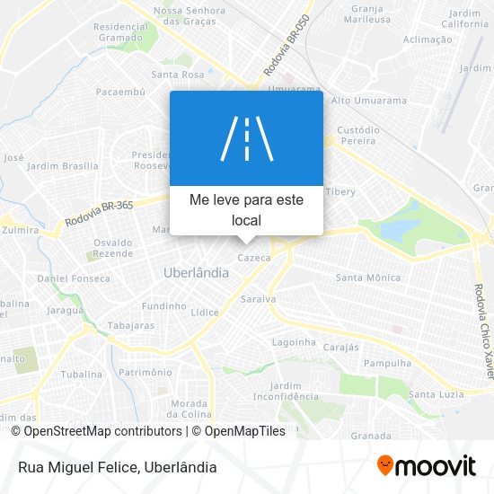 Rua Miguel Felice mapa