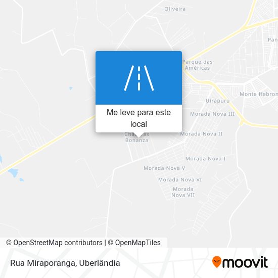 Rua Miraporanga mapa