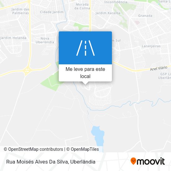 Rua Moisés Alves Da Silva mapa