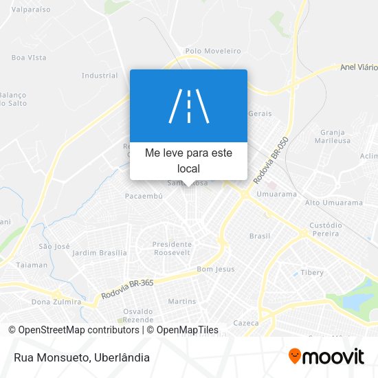 Rua Monsueto mapa