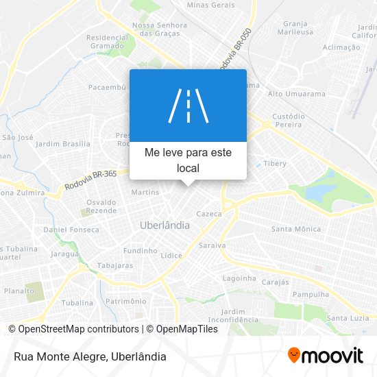 Rua Monte Alegre mapa