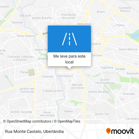 Rua Monte Castelo mapa