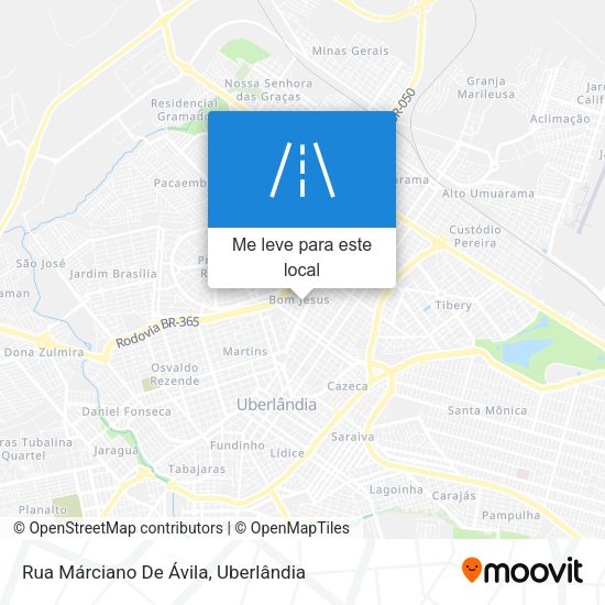 Rua Márciano De Ávila mapa