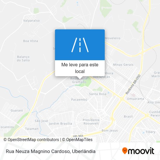Rua Neuza Magnino Cardoso mapa