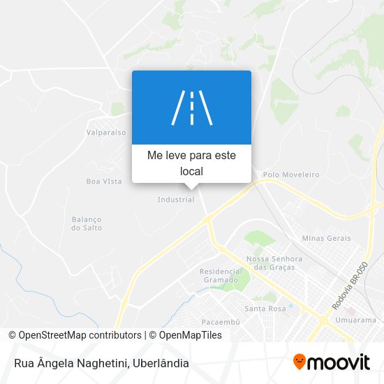 Rua Ângela Naghetini mapa