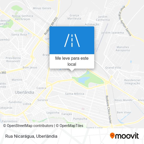 Rua Nicarágua mapa