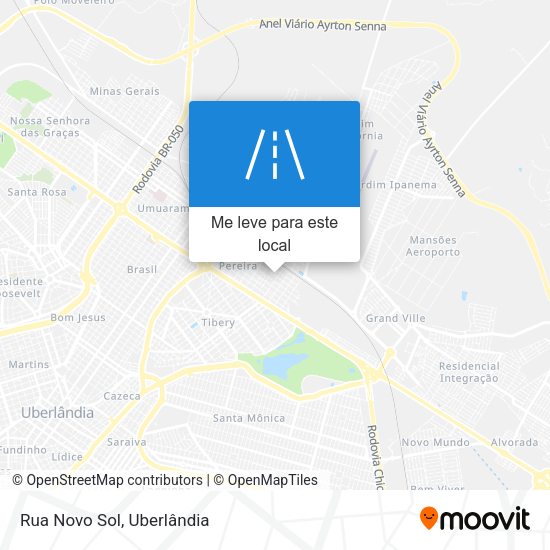Rua Novo Sol mapa