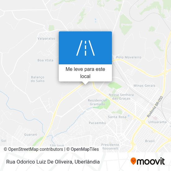 Rua Odorico Luiz De Oliveira mapa