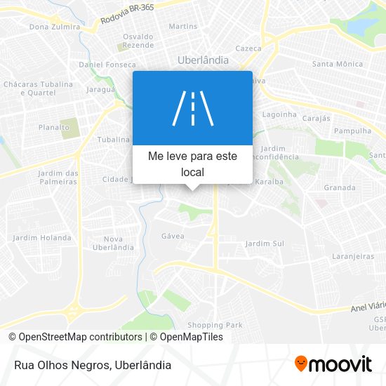 Rua Olhos Negros mapa