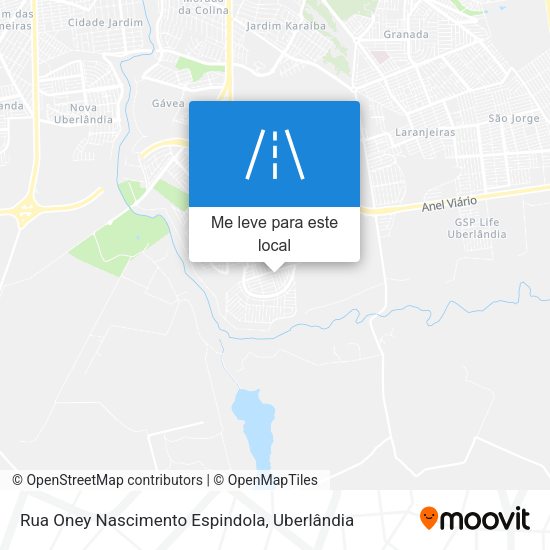 Rua Oney Nascimento Espindola mapa