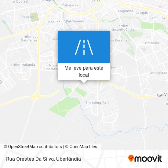 Rua Orestes Da Silva mapa