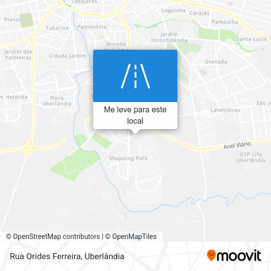 Rua Orides Ferreira mapa