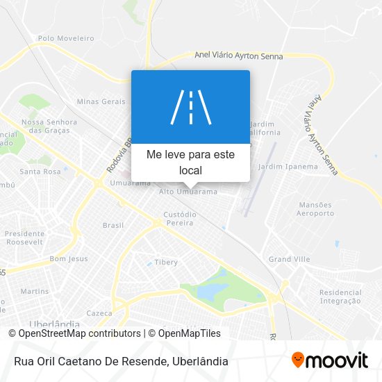 Rua Oril Caetano De Resende mapa