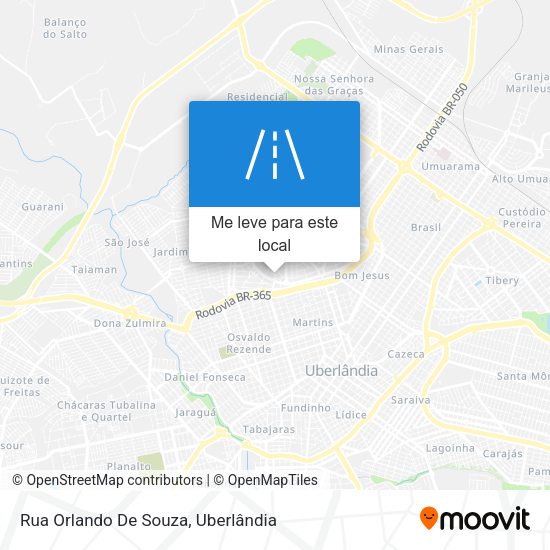 Rua Orlando De Souza mapa