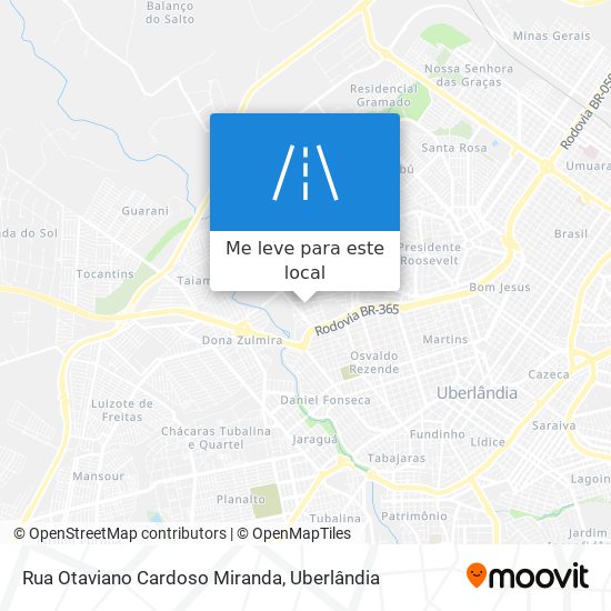 Rua Otaviano Cardoso Miranda mapa