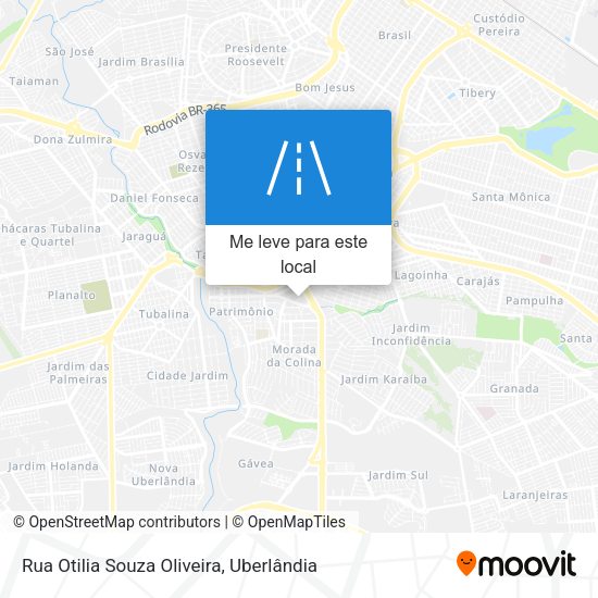 Rua Otilia Souza Oliveira mapa