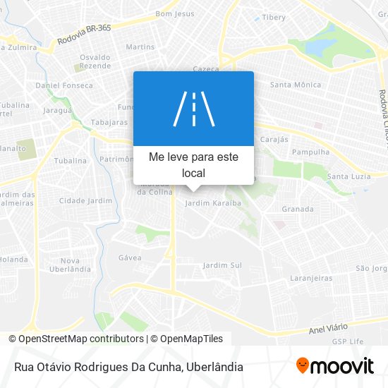 Rua Otávio Rodrigues Da Cunha mapa