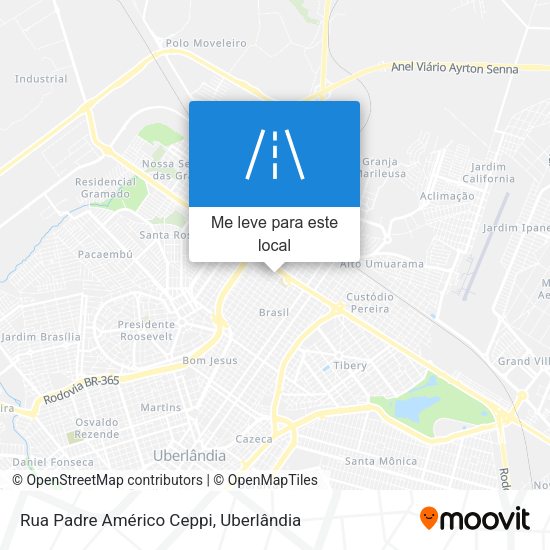 Rua Padre Américo Ceppi mapa