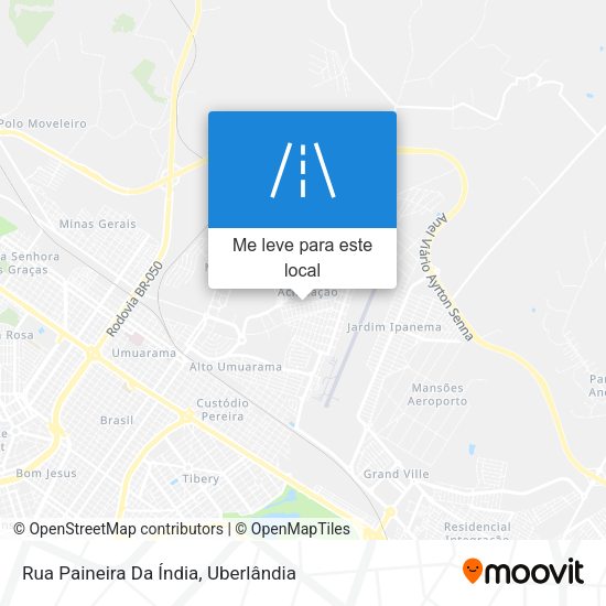 Rua Paineira Da Índia mapa
