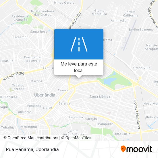 Rua Panamá mapa