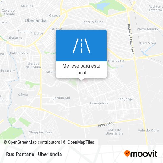 Rua Pantanal mapa
