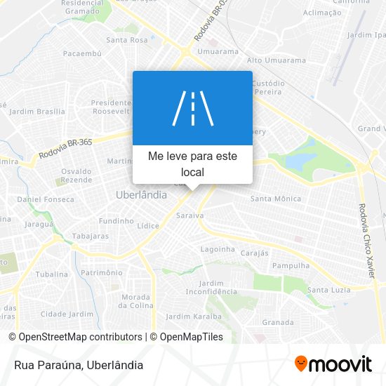 Rua Paraúna mapa