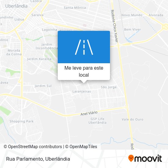 Rua Parlamento mapa