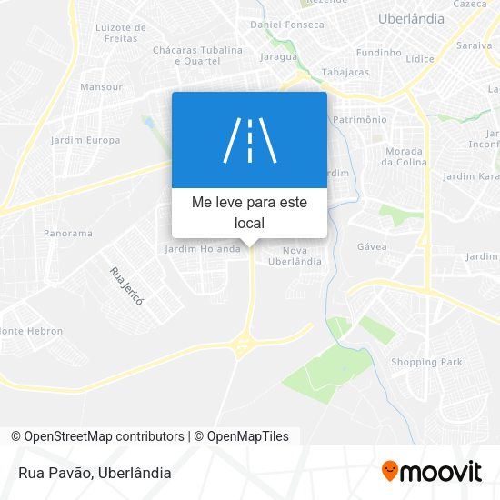 Rua Pavão mapa