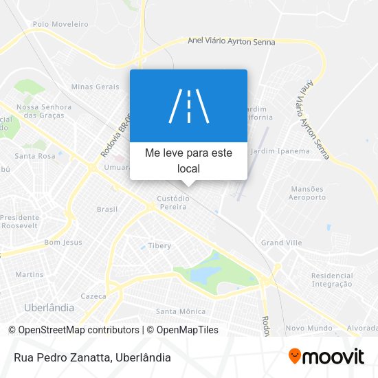 Rua Pedro Zanatta mapa
