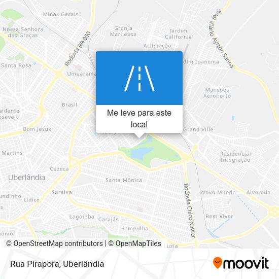 Rua Pirapora mapa