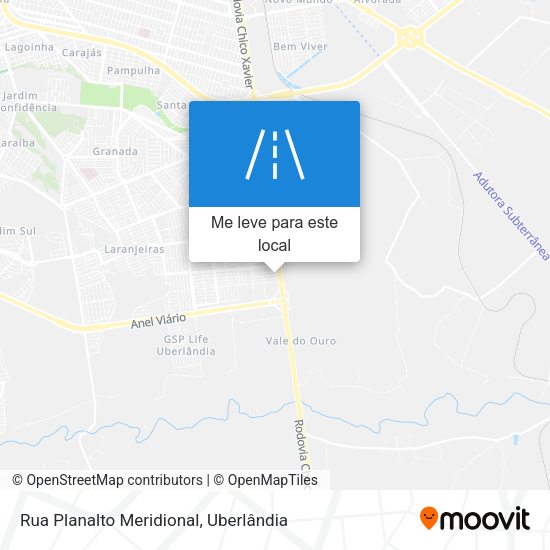Rua Planalto Meridional mapa