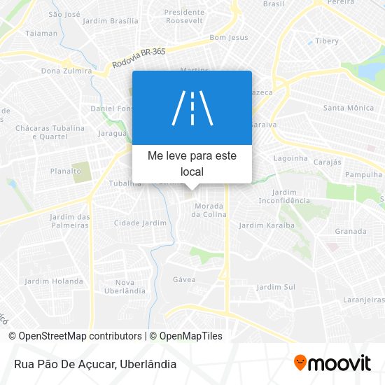 Rua Pão De Açucar mapa