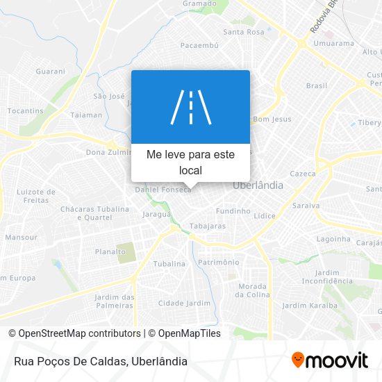 Rua Poços De Caldas mapa