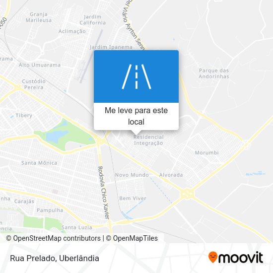 Rua Prelado mapa