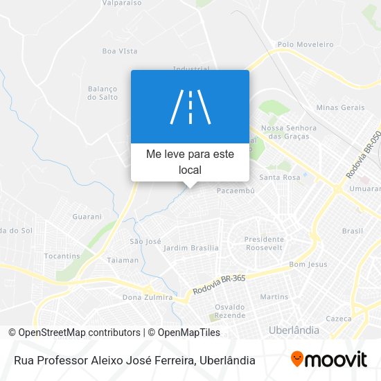Rua Professor Aleixo José Ferreira mapa