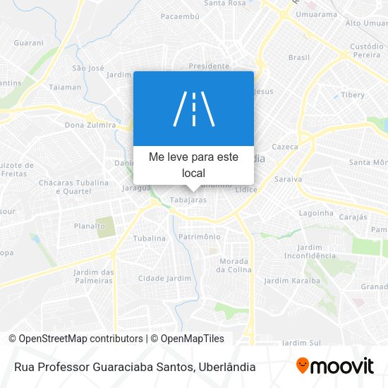 Rua Professor Guaraciaba Santos mapa