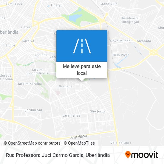 Rua Professora Juci Carmo Garcia mapa