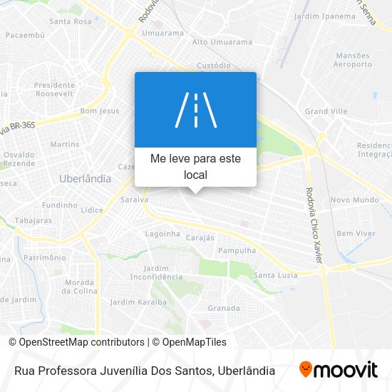 Rua Professora Juvenília Dos Santos mapa