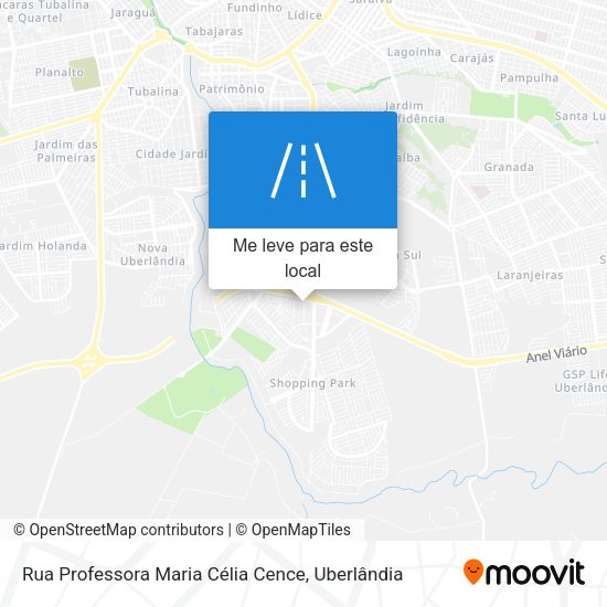 Rua Professora Maria Célia Cence mapa