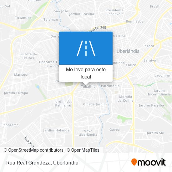 Rua Real Grandeza mapa