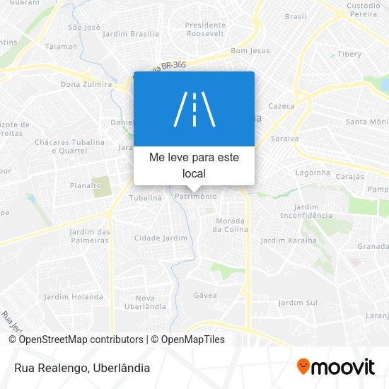 Rua Realengo mapa