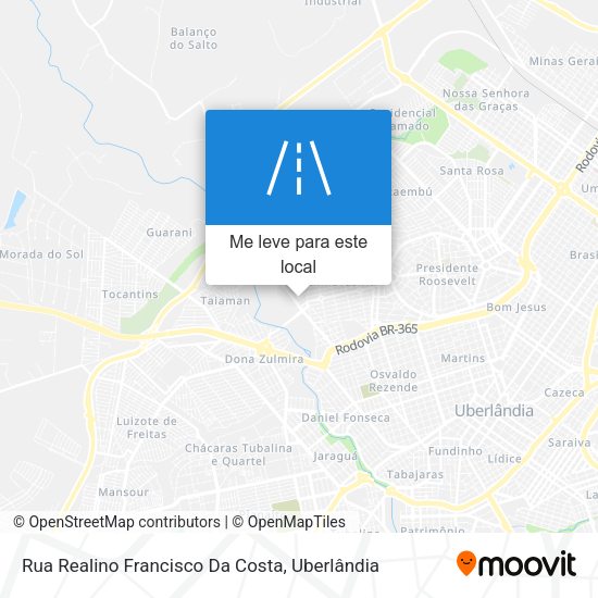 Rua Realino Francisco Da Costa mapa