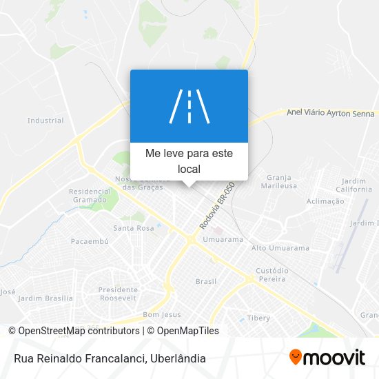 Rua Reinaldo Francalanci mapa
