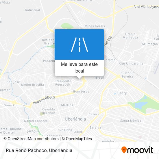 Rua Renó Pacheco mapa
