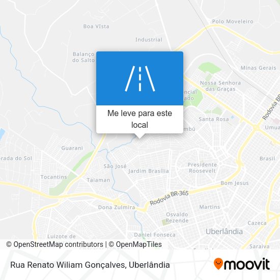 Rua Renato Wiliam Gonçalves mapa