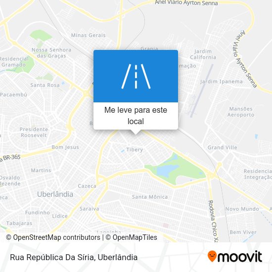 Rua República Da Síria mapa