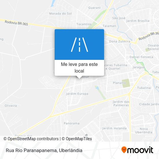 Rua Rio Paranapanema mapa
