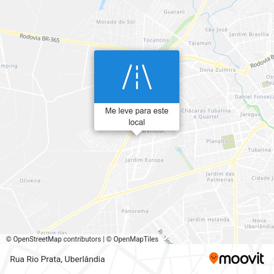 Rua Rio Prata mapa