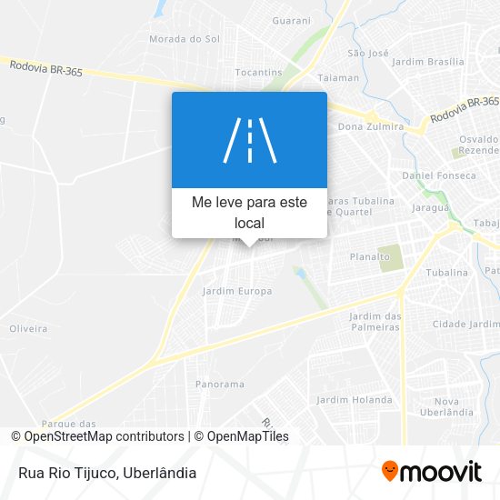 Rua Rio Tijuco mapa